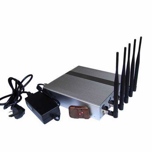 5 Band Adjustable 3G 4G Cellphone Jammer with Remote Control